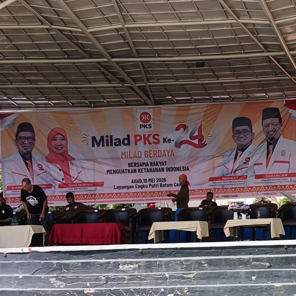 Bazar, Pasar Tani, dan Senam Sehat Warnai Milad ke-24 PKS Batam