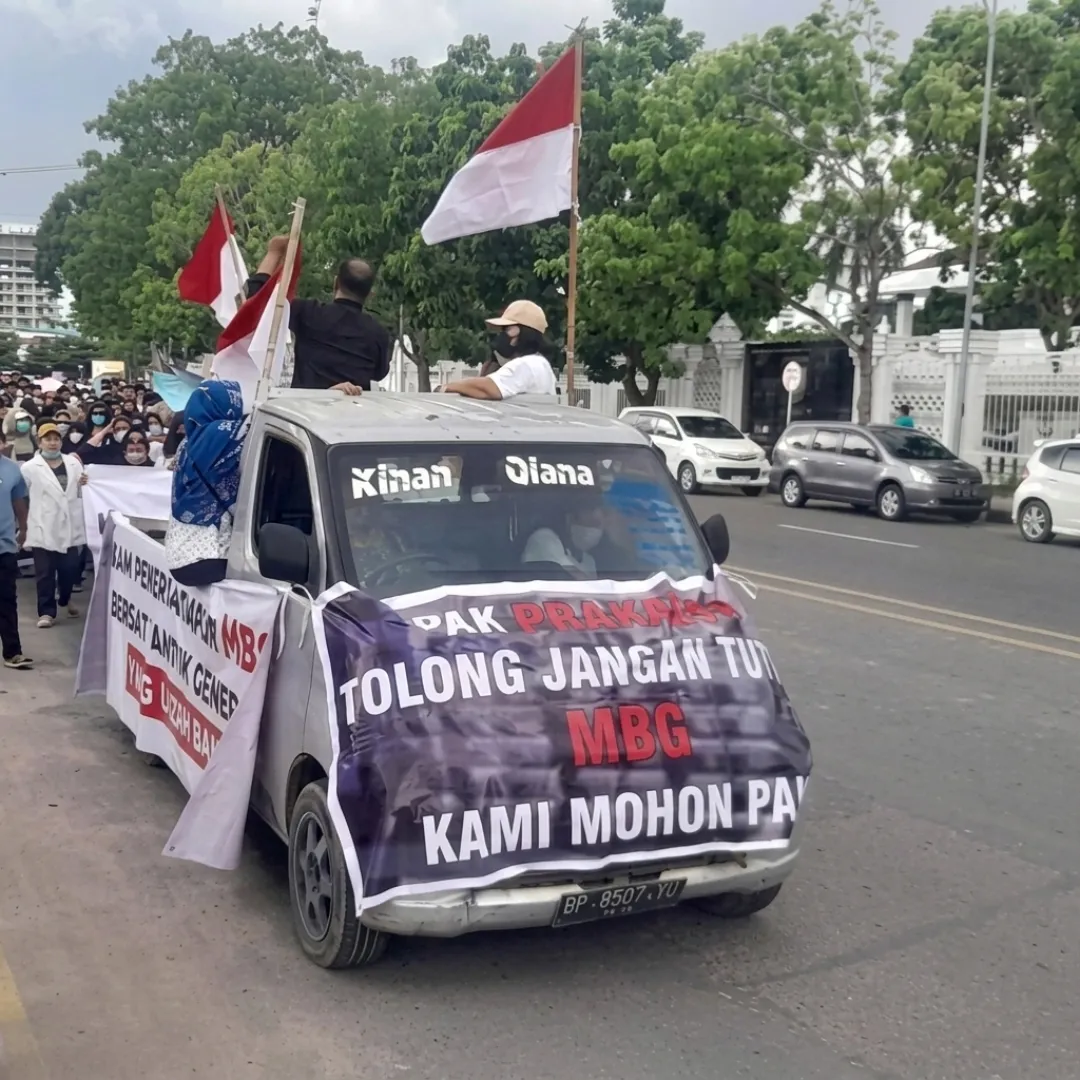 Pekerja MBG Batam Turun Aksi, Tolak Upaya yang Dinilai Menghambat Program Gizi Nasional