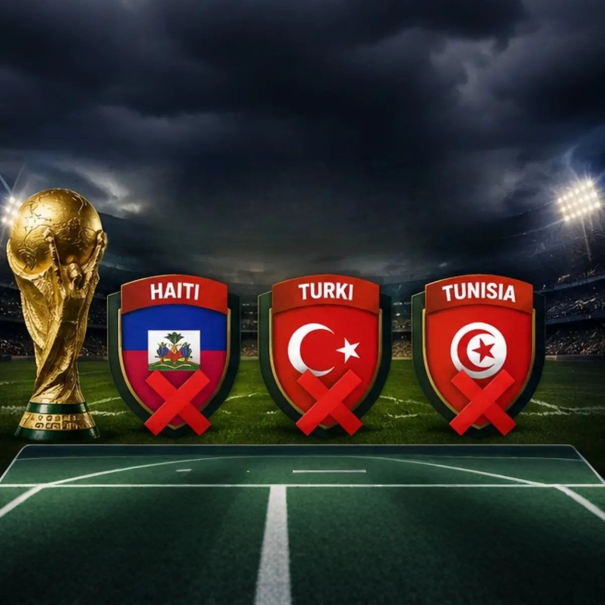 Piala Dunia 2026 Mulai Memakan Korban, Haiti, Turki dan Tunisia Dipastikan Angkat Koper