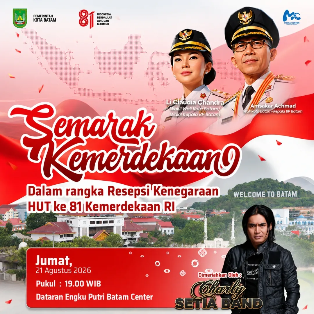 Carly Setia Band Meriahkan HUT ke-81 RI di Batam, Memaknai Kemerdekaan di Tengah Persoalan Kota