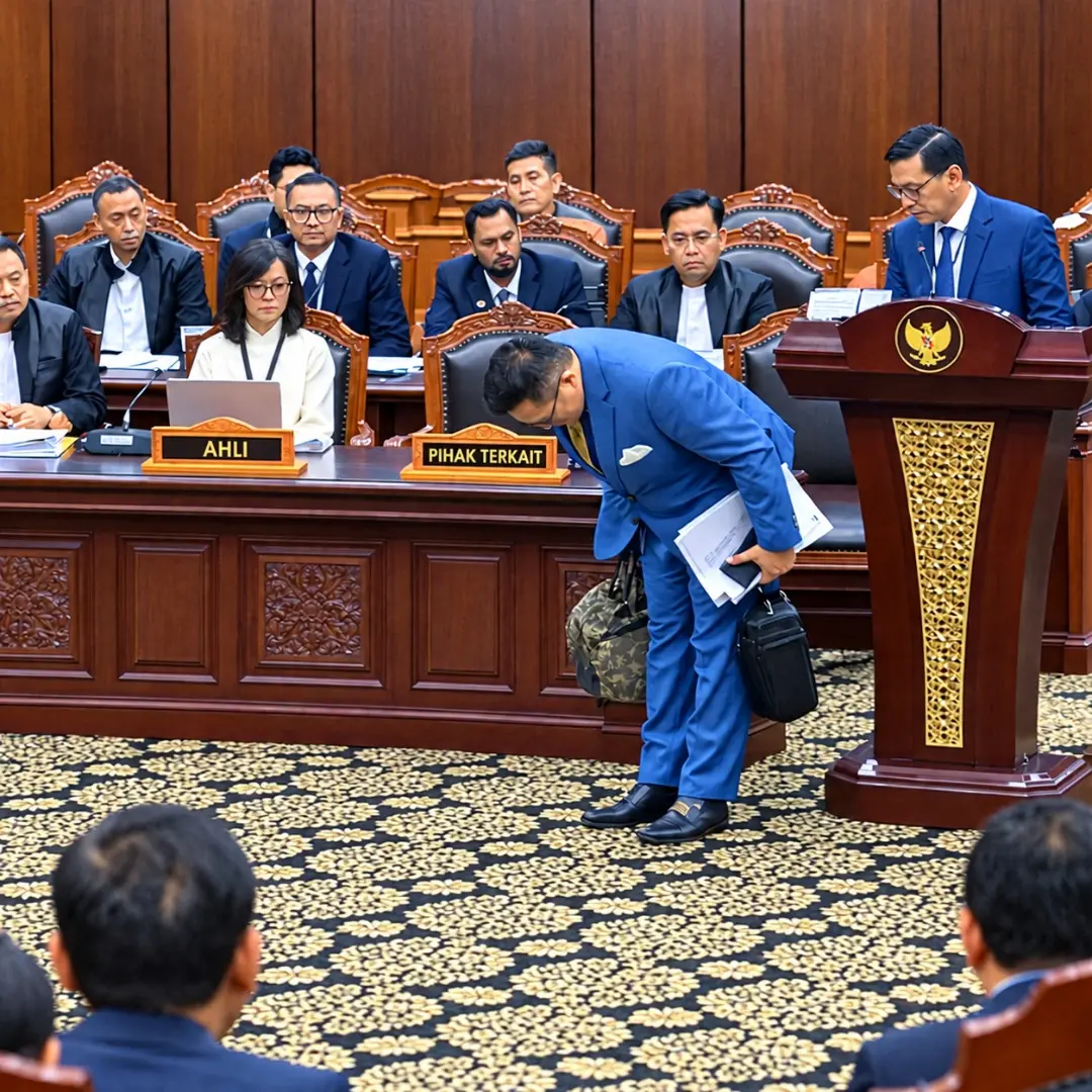 Sidang Perkara Gibran di MK, Ahli Pihak Terkait Diminta Tinggalkan Ruang Sidang